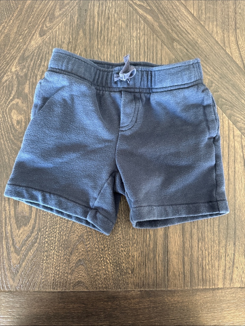 Janie and Jack Navy Blue Cotton Pull-On Shorts